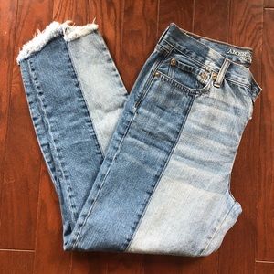 Two-tone high waisted American Eagle jeans